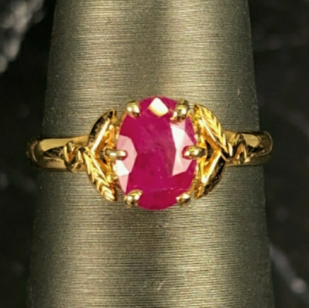 14k Solid Gold Ruby Ring!!!